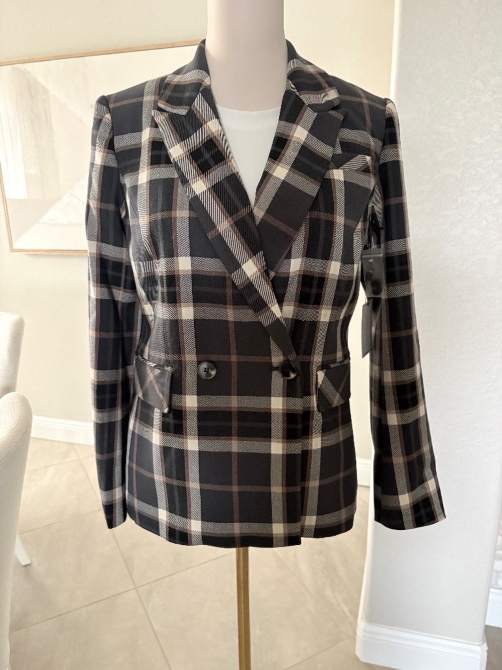 NWT 1State Plaid Blazer